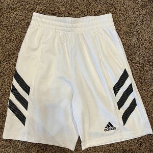 Boys White Adidas Shorts